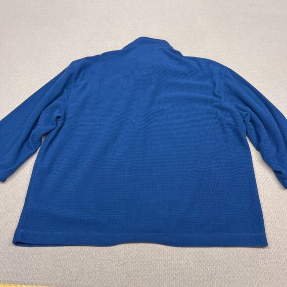 Orvis 1/4 Zip Pullover Mens XXL Blue Trout Bum Fleece Outdoor Fishing Hiking - Picture 2 of 9